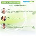 Mamaearth HydraGel Indian Sunscreen with Aloe Vera and Raspberry for Sun Protection